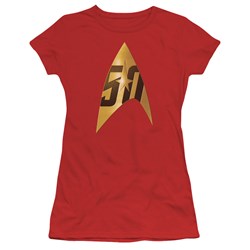 Star Trek - Juniors 50Th Anniversary Delta T-Shirt