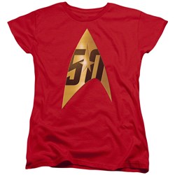 Star Trek - Womens 50Th Anniversary Delta T-Shirt
