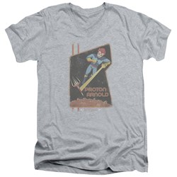 Scorpion - Mens Proton Arnold Poster V-Neck T-Shirt