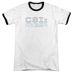 Csi: Cyber - Mens Logo Ringer T-Shirt