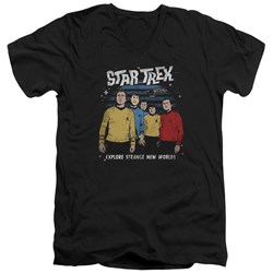 Star Trek - Mens Stange New World V-Neck T-Shirt