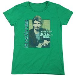 Macgyver - Womens Wonderous Paperclip T-Shirt