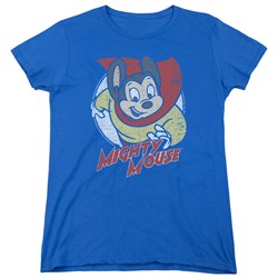 Mighty Mouse - Womens Mighty Circle T-Shirt