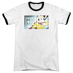 Mighty Mouse - Mens Mighty Rectangle Ringer T-Shirt