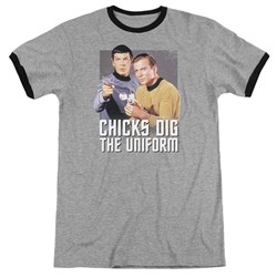 Star Trek - Mens Chicks Dig Ringer T-Shirt