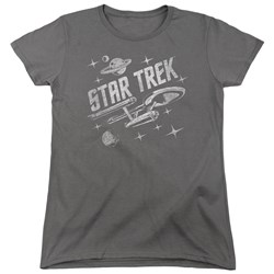 Star Trek - Womens Through Space T-Shirt