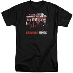 Criminal Minds - Mens Think Like One Tall T-Shirt