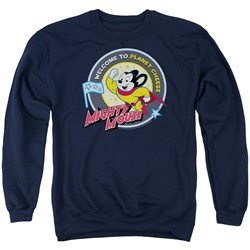 Mighty Mouse - Mens Planet Cheese Sweater