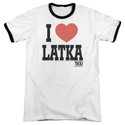 Taxi - Mens I Heart Latka Ringer T-Shirt