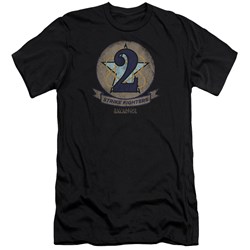 Battlestar Galactica - Mens Strike Fighters Badge Premium Slim Fit T-Shirt