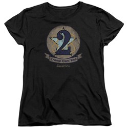 Battlestar Galactica - Womens Strike Fighters Badge T-Shirt