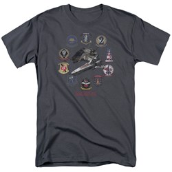Battlestar Galactica - Mens Badges T-Shirt