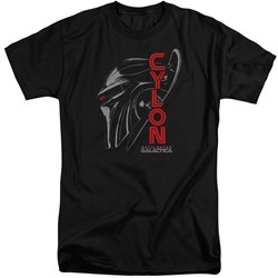 Battlestar Galactica - Mens Cylon Face Tall T-Shirt