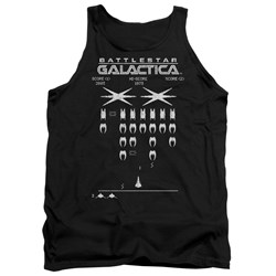Battlestar Galactica - Mens Galactic Invaders Tank Top