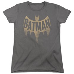 Batman Classic Tv - Womens Vintage Logo T-Shirt