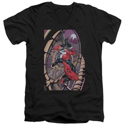 Batman - Mens Harley First V-Neck T-Shirt