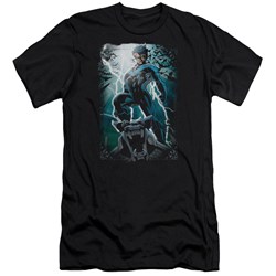 Batman - Mens Night Light Premium Slim Fit T-Shirt