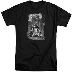Batman - Mens Sketchy Shadows Tall T-Shirt