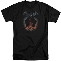 Batman - Mens Smoke & Fire Tall T-Shirt