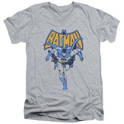 Batman - Mens Vintage Run V-Neck T-Shirt