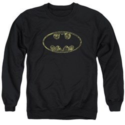 Batman - Mens Tattered Logo Sweater