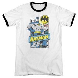 Batman - Mens Out Of The Pages Ringer T-Shirt