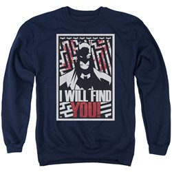 Batman - Mens I Will Fnd You Sweater