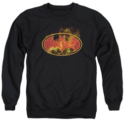 Batman - Mens Flames Logo Sweater