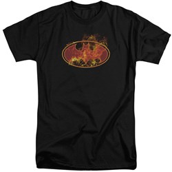 Batman - Mens Flames Logo Tall T-Shirt