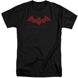 Arkham City - Mens Red Bat Tall T-Shirt
