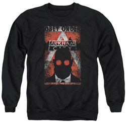 Arkham City - Mens Obey Order Poster Sweater