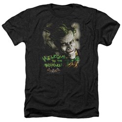 Batman - Mens Welcome To The Madhouse Heather T-Shirt