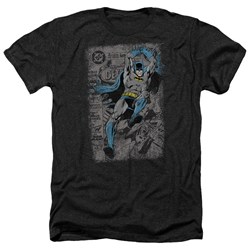 Batman - Mens Detective #487 Distress Heather T-Shirt