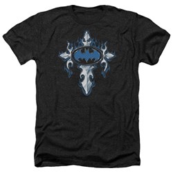 Batman - Mens Gothic Steel Logo Heather T-Shirt