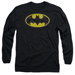 Batman - Mens Bats In Logo Long Sleeve T-Shirt