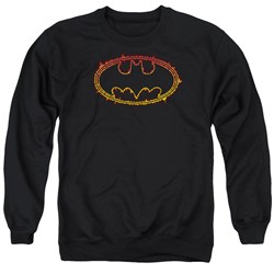 Batman - Mens Flame Outlined Logo Sweater