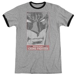 Batman - Mens Orginal Crime Fighter Ringer T-Shirt