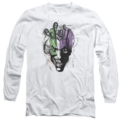 Batman - Mens Joker Airbrush Long Sleeve T-Shirt