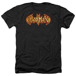 Batman - Mens Fiery Shield Heather T-Shirt