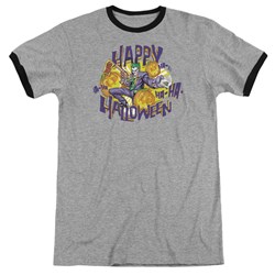 Batman - Mens Ha Ha Halloween Ringer T-Shirt