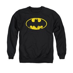 Batman - Mens Classic Logo Distressed Sweater