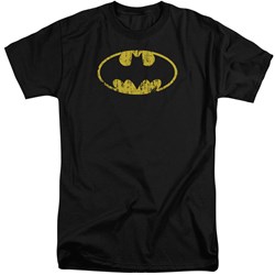 Batman - Mens Classic Logo Distressed Tall T-Shirt