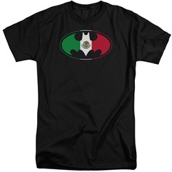 Batman - Mens Mexican Flag Shield Tall T-Shirt