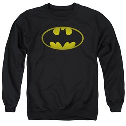 Batman - Mens Washed Bat Logo Sweater