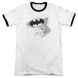 Batman - Mens I Am Vengeance Ringer T-Shirt