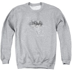 Batman - Mens Burned &Amp; Splattered Sweater