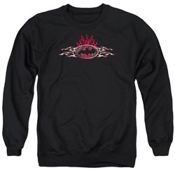 Batman - Mens Steel Flames Logo Sweater