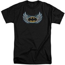 Batman - Mens Steel Wings Logo Tall T-Shirt