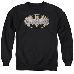 Batman - Mens Steel Fire Shield Sweater