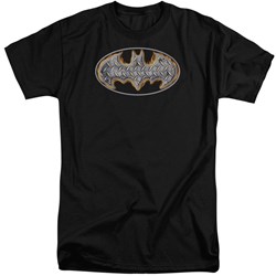 Batman - Mens Steel Fire Shield Tall T-Shirt